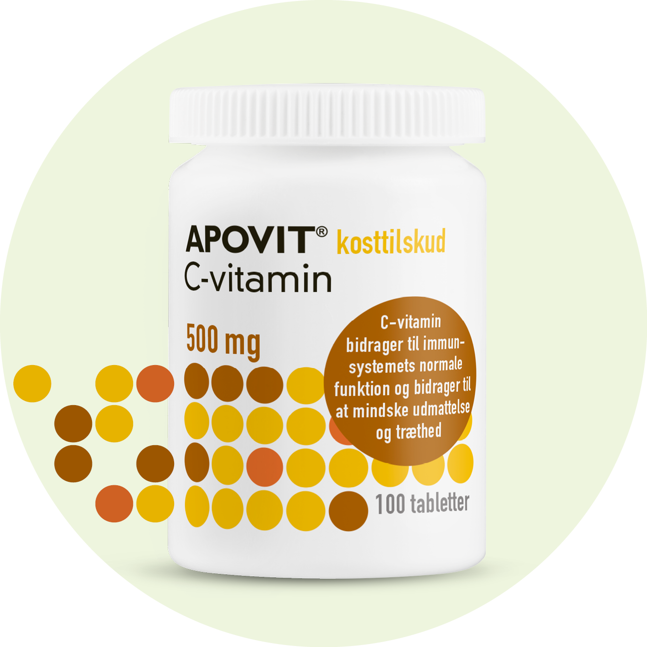 C-vitamin tabletter – APOVIT med 500 mg til immunforsvar og energi