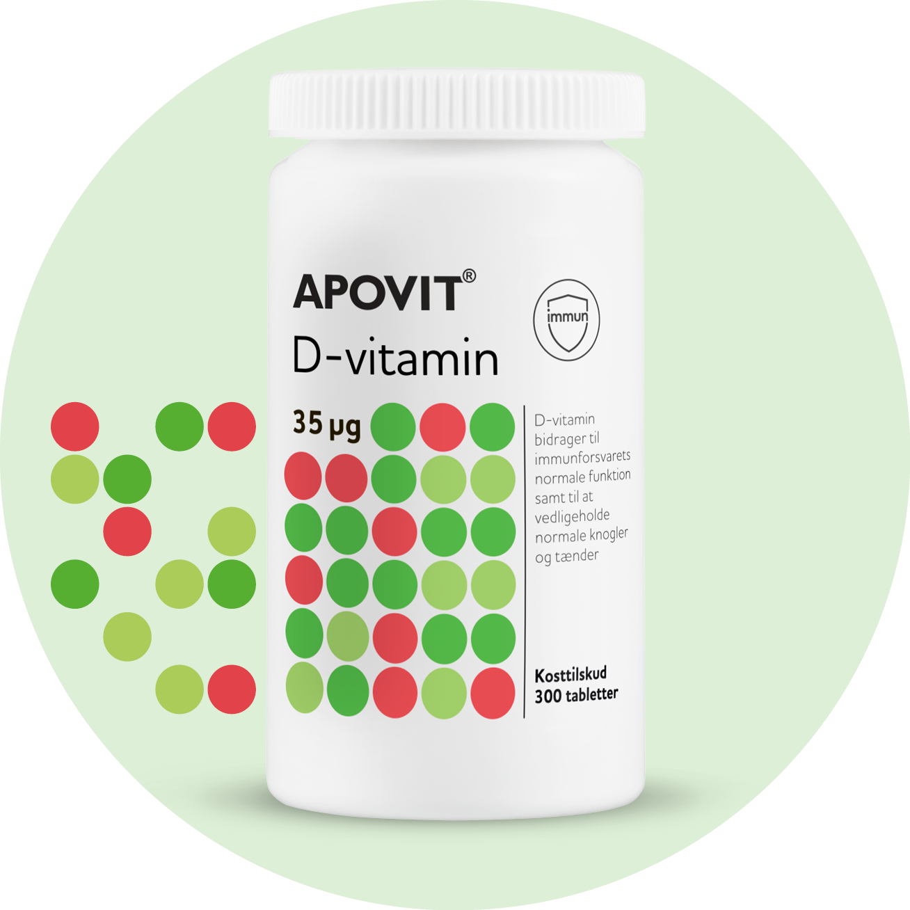 D-vitamin tabletter – APOVIT med 35 µg til knogler, tænder og muskler