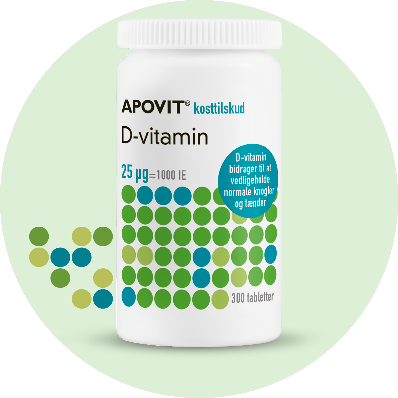 D-vitamin tabletter – APOVIT med 25 µg til knogler, tænder og muskler