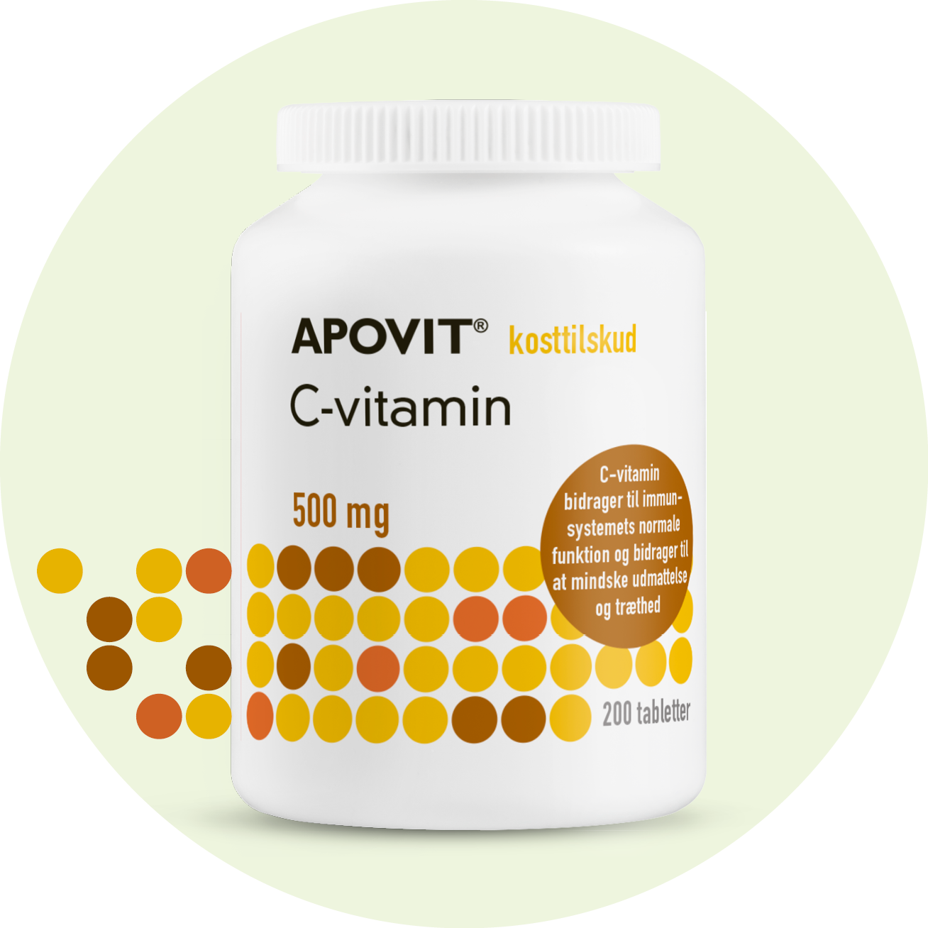 C-vitamin tabletter – APOVIT med 500 mg til immunforsvar og energi
