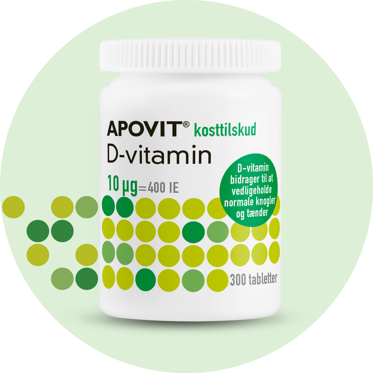 D-vitamin tabletter – APOVIT med 10 µg til knogler, tænder og muskler
