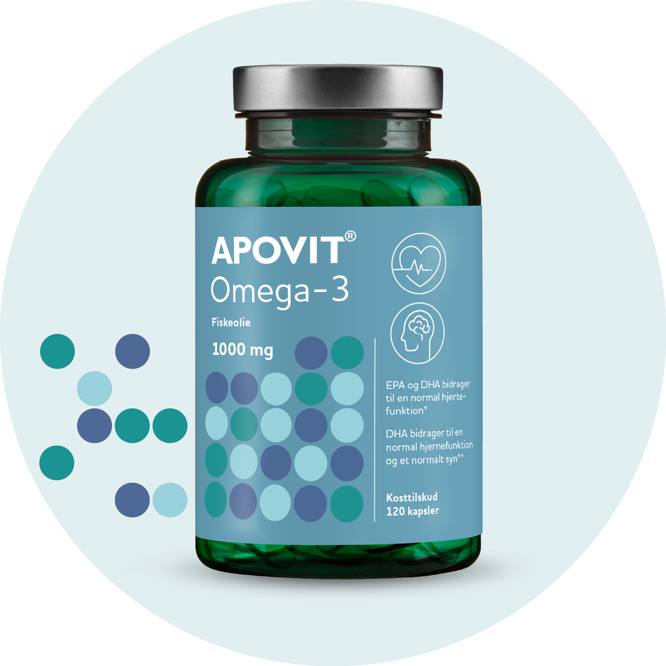 Omega-3 fiskeolie – APOVIT med DHA og EPA til hjerte, hjerne og syn
