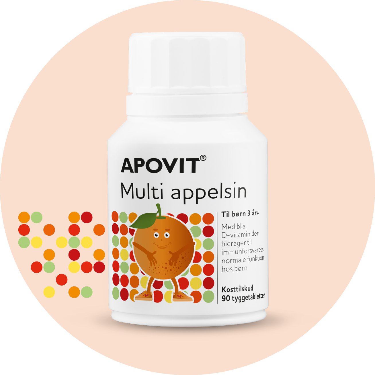 Multivitamin til børn – APOVIT Appelsin med D-vitamin, jern og zink