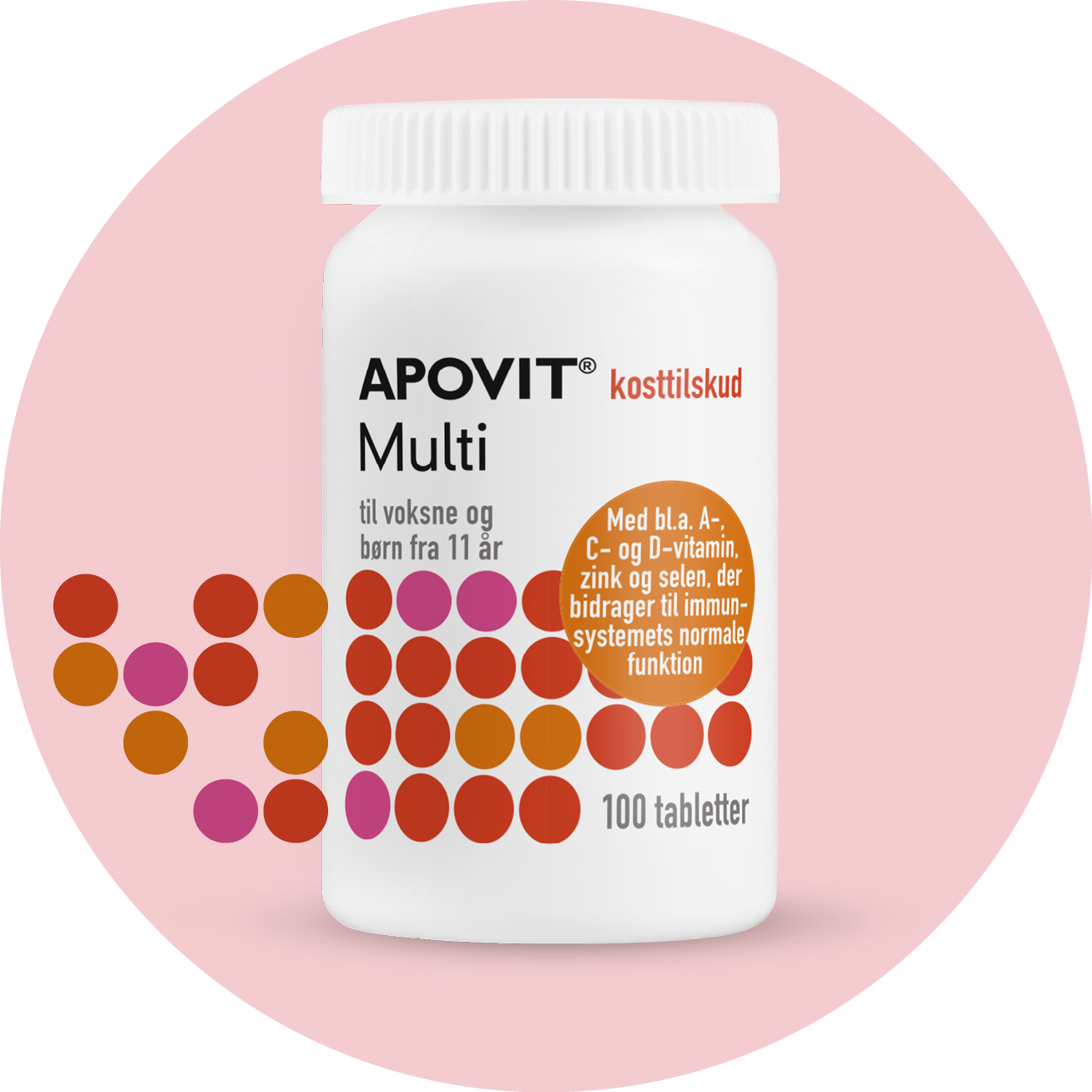 Multivitaminpiller – APOVIT med vitaminer og mineraler til voksne