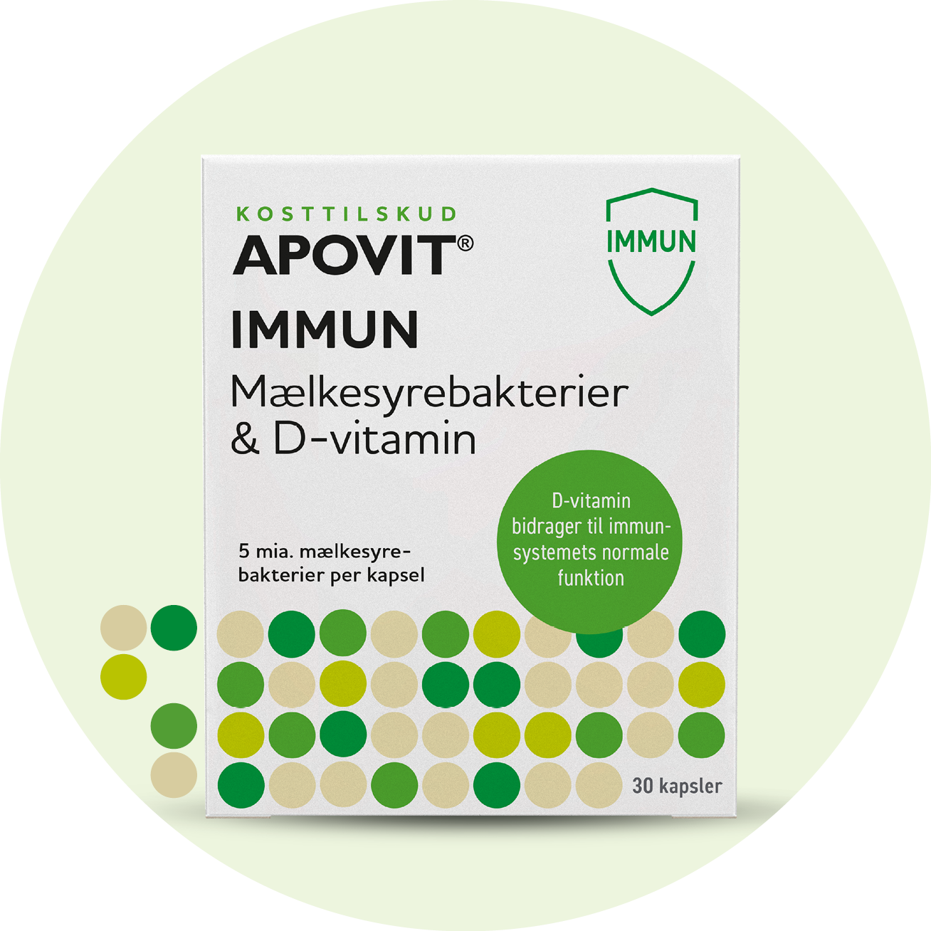 Immuntilskud – APOVIT med D-vitamin og mælkesyrebakterier til immunsystemet