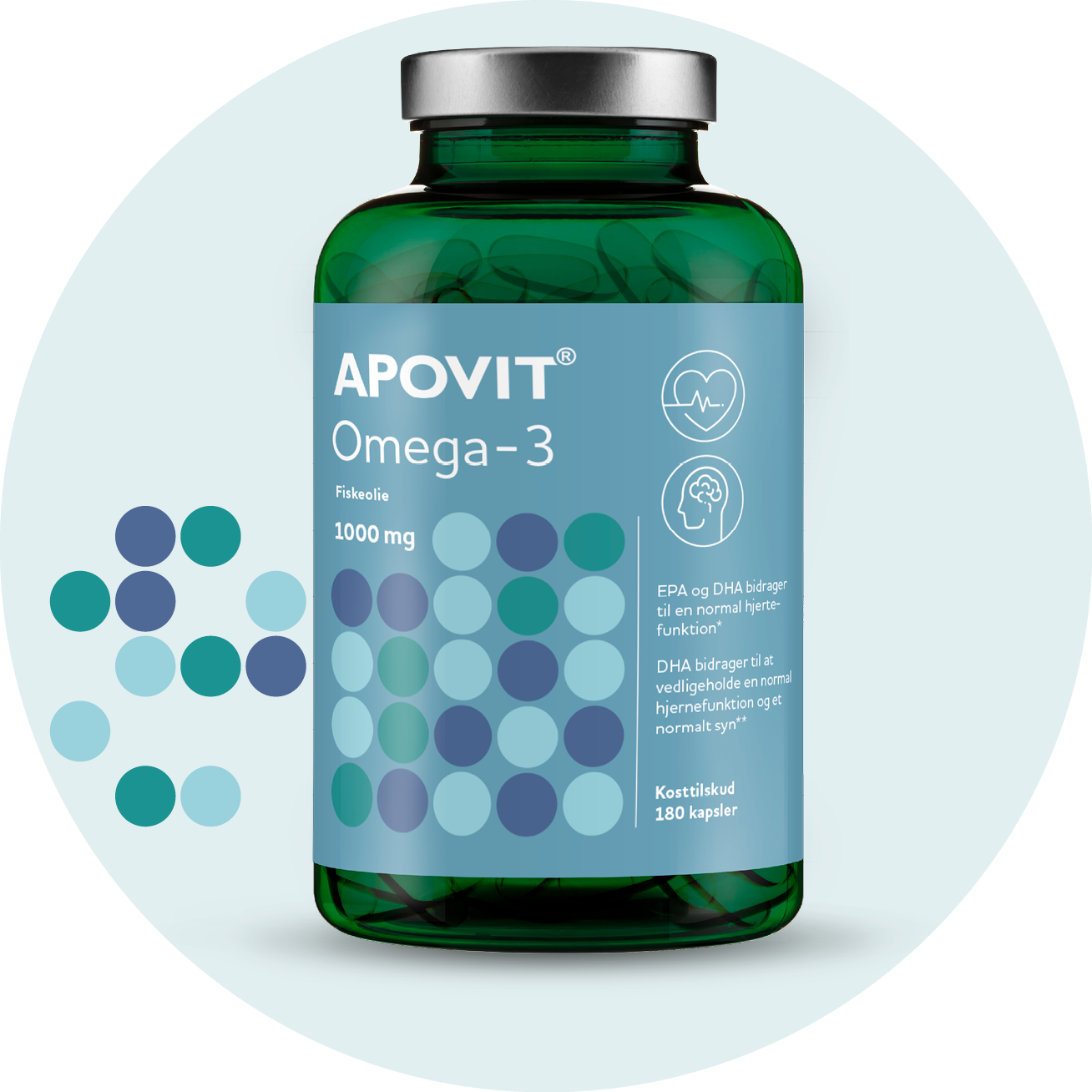 Omega-3 fiskeolie – APOVIT med DHA og EPA til hjerte, hjerne og syn