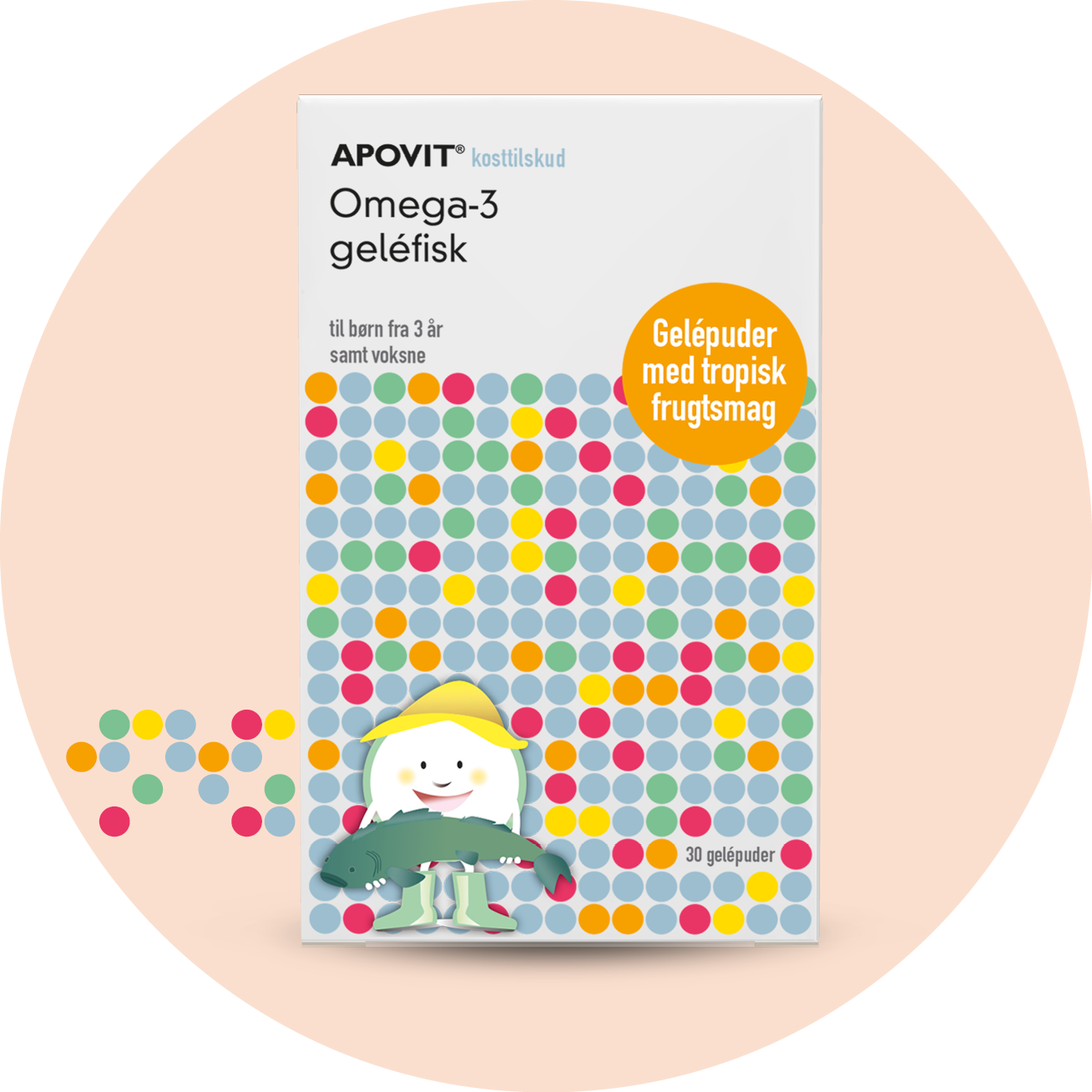 Omega-3 geléfisk – APOVIT med DHA og EPA til hjerte, hjerne og syn