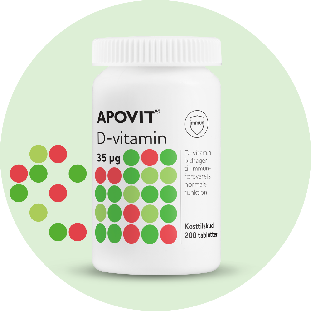 D-vitamin tabletter – APOVIT med 35 µg til knogler, tænder og muskler