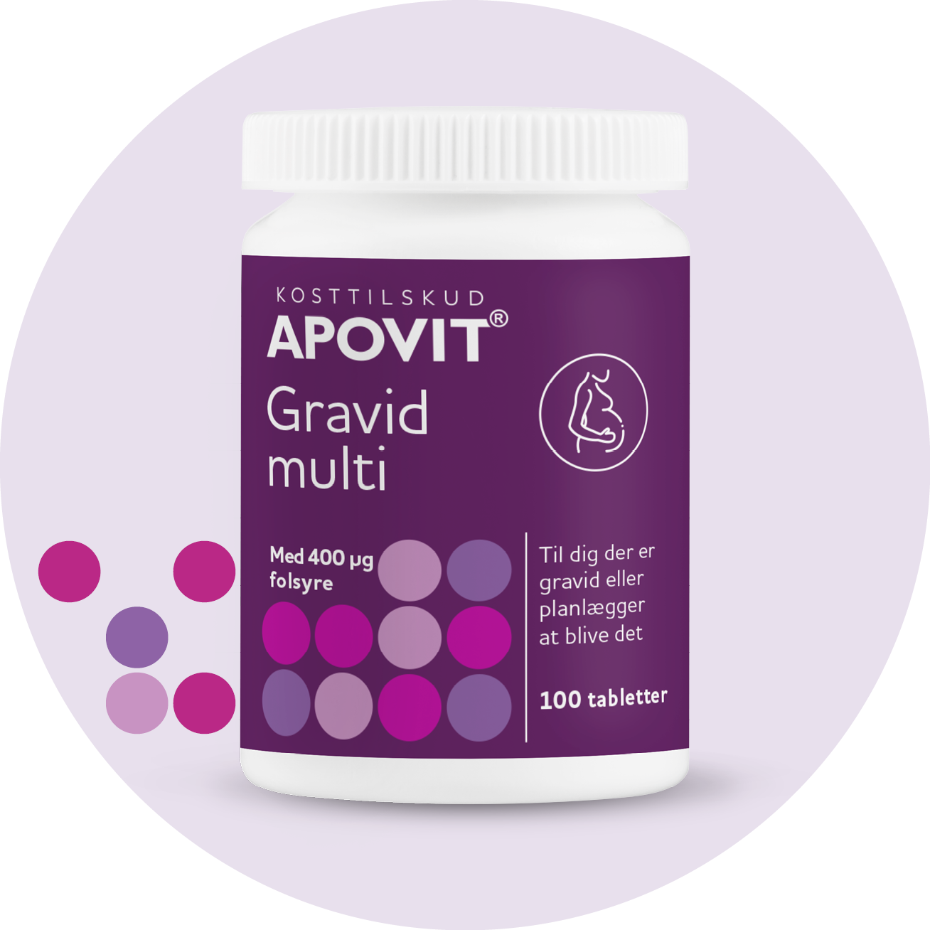 Multivitamin til gravide – APOVIT med folsyre, D-vitamin og calcium