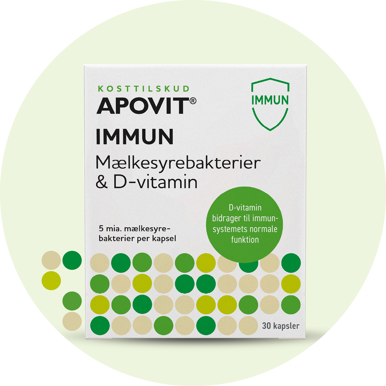 Immuntilskud – APOVIT med D-vitamin og mælkesyrebakterier til immunsystemet