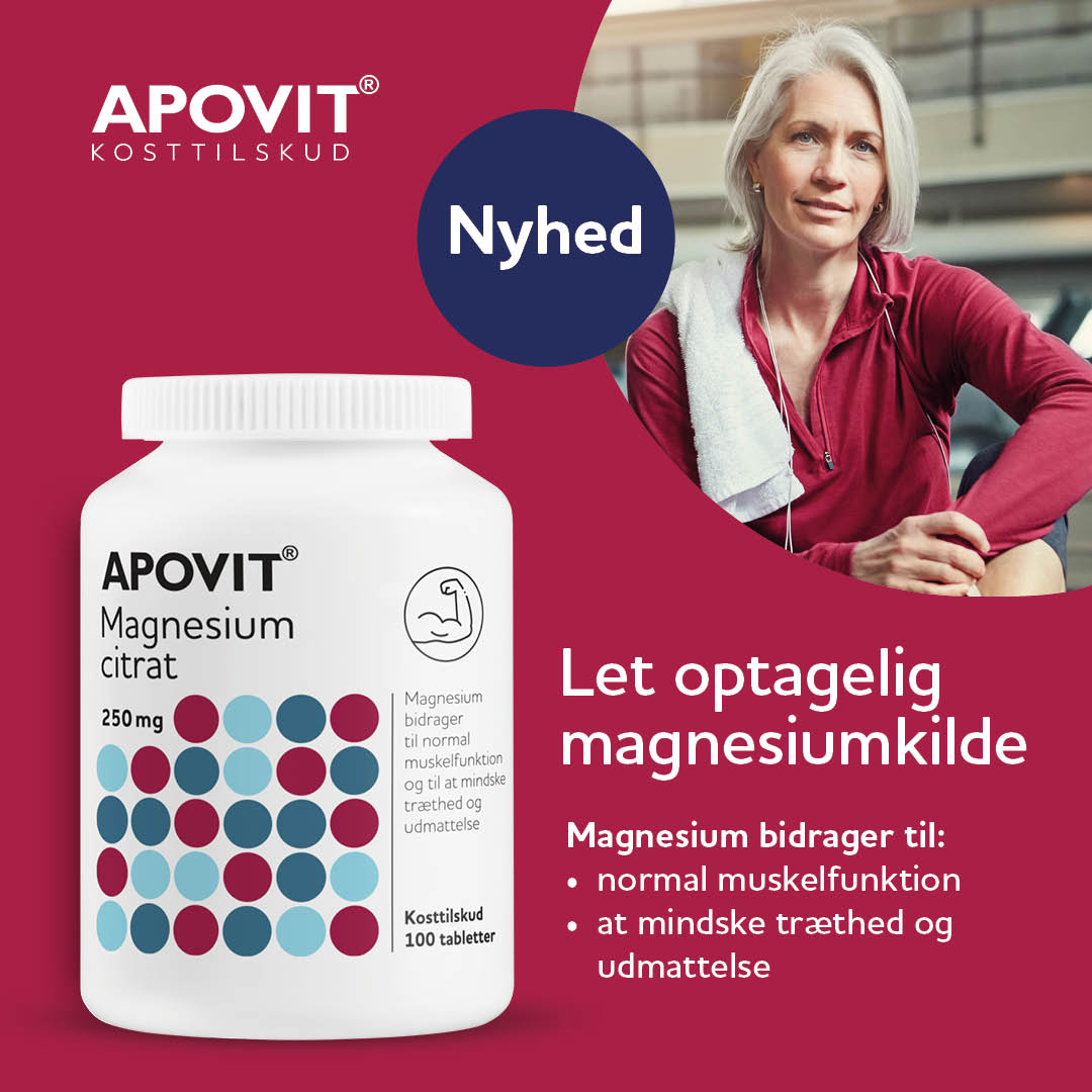 ✨ NYHED: APOVIT® Magnesiumcitrat 250 mg ✨