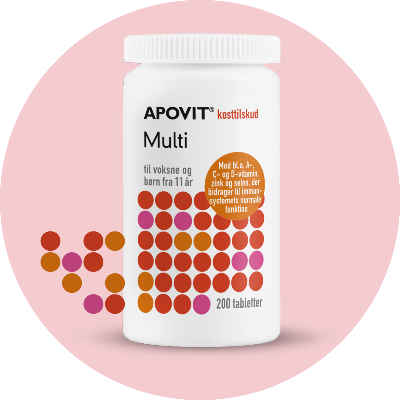 Multivitaminpiller – APOVIT med vitaminer og mineraler til voksne