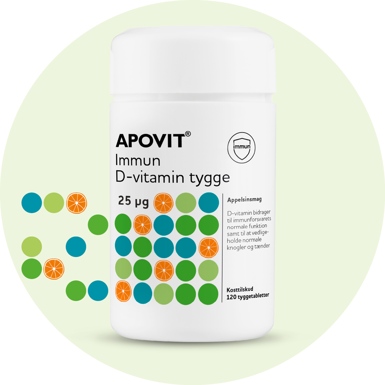 D-vitamin bidrager til immunsystemets normale funktion